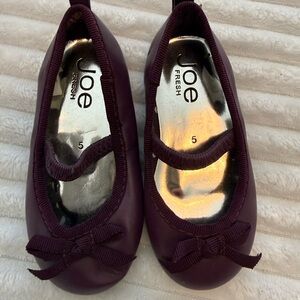 Joe Fresh Purple Kids Ballet Flats